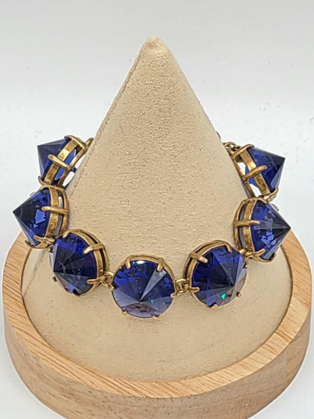 J Crew Vintage Blue Crystal Bracelet